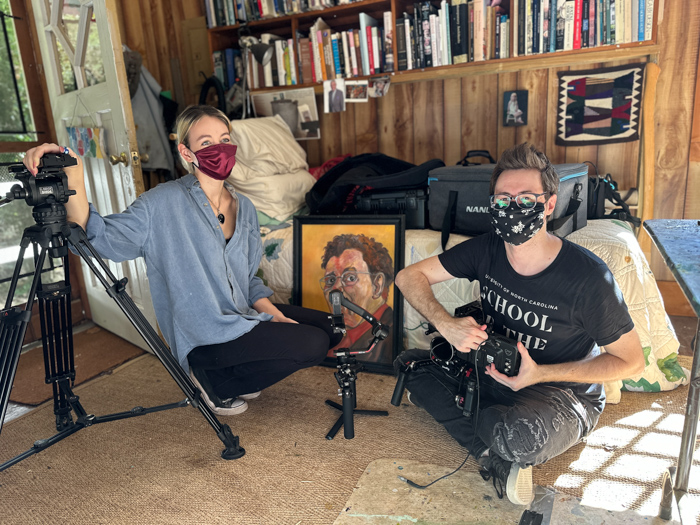 Cinematographer Lauren Dempster and Bobby Gupton