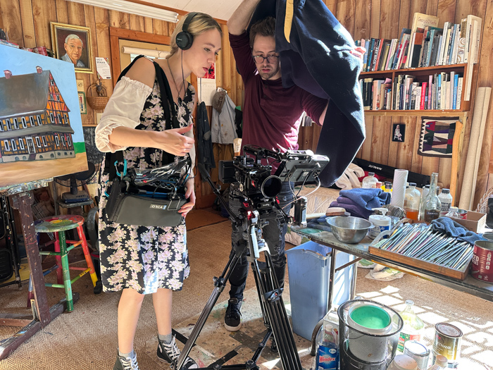 Cinematographer Lauren Dempster and Bobby Gupton